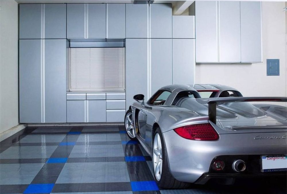 modern garage with innovative concrete flooring solutions